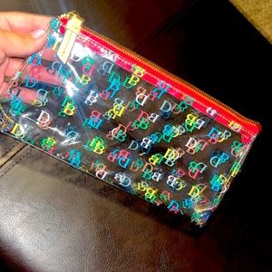 Dooney and Bourke clear cosmetic case